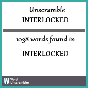 1038 words unscrambled from interlocked