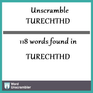 118 words unscrambled from turechthd