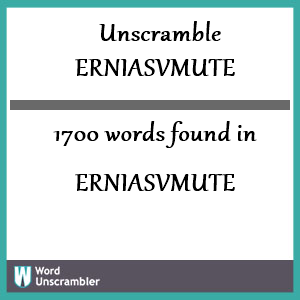 1700 words unscrambled from erniasvmute