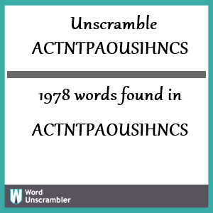 1978 words unscrambled from actntpaousihncs