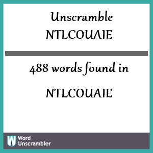 488 words unscrambled from ntlcouaie