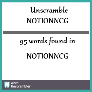95 words unscrambled from notionncg