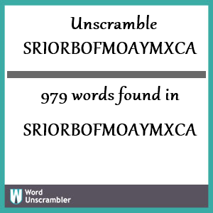 979 words unscrambled from sriorbofmoaymxca